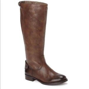 Arturo Chiang Fierce Women's Brown Ombré Leather Riding Boots Size 7.5M